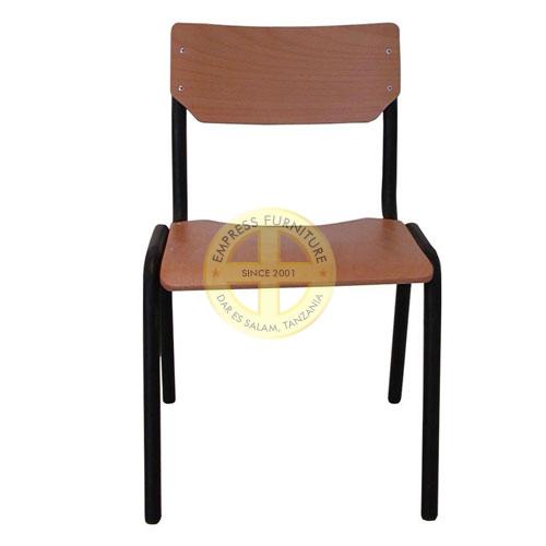Chair With Wooden Seat and Back