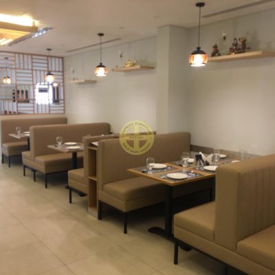 Restaurant booth seating at Empress Furniture