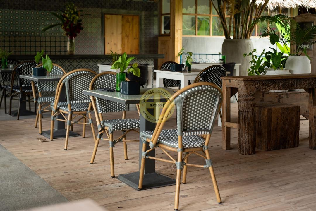 chairs supplied to a coffee shop in Zanzibar
