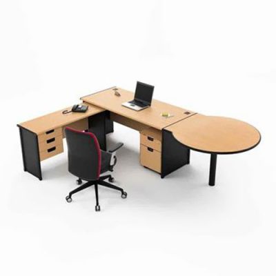 L-Shape Desk With Conference