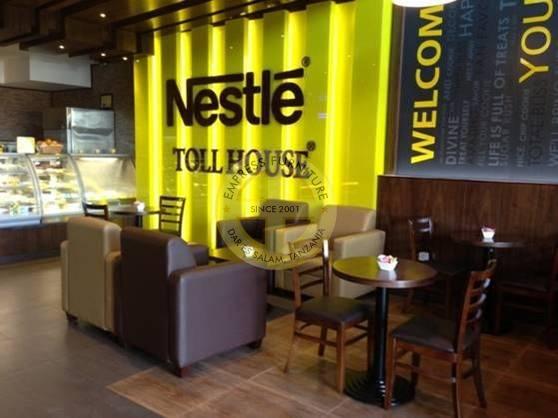 Nestle Toll house coffee shop furniture supplied by Empress Furniture