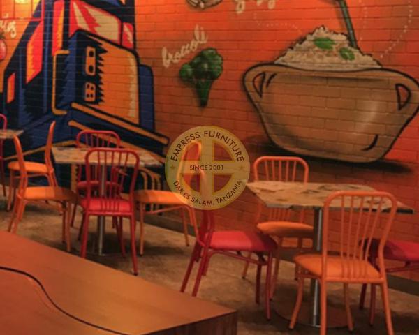 Strong Metal restaurant chairs in UAE - Empress Furniture