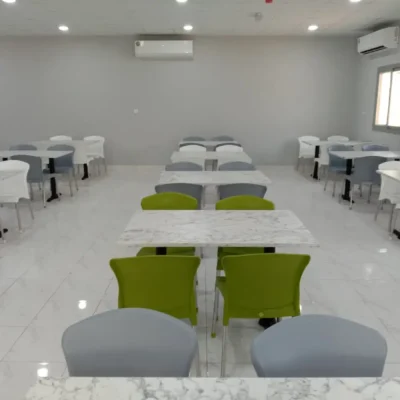 canteen chairs outside