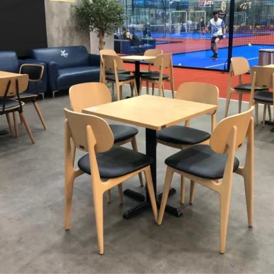 wooden lounge chair