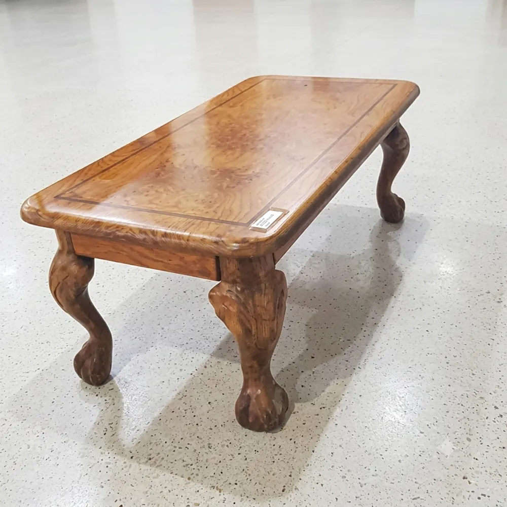 Coffee Table — Carved Oak